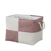 Panier de rangement avec poignées en corde