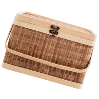 Boite de rangement bambou pour pique nique