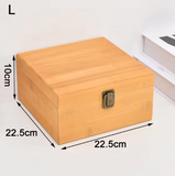 Boîte de rangement en bois de pin