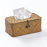 Boite de rangement rotin pour mouchoirs