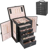 Rangement bijoux en cuir
