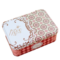 Boite de rangement métal style retro
