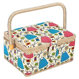 Boîte de rangement pour couture avec compartiments